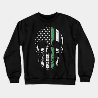 Border Patrol Military Thin Green Line Crewneck Sweatshirt